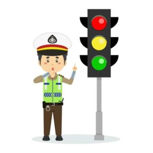 Hình cảnh sát điều tiết giao thông