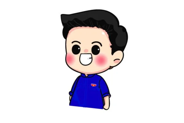 chibi đoàn thanh niên vector