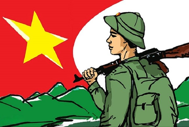 chú bộ đội vector