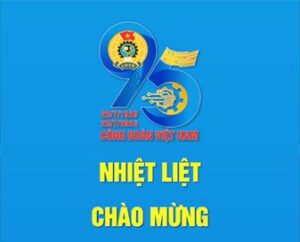 Vector logo Công đoàn kỉ niệm 95 năm