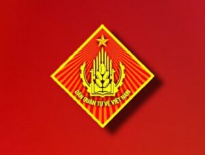 Logo Dân quân thường trực vector