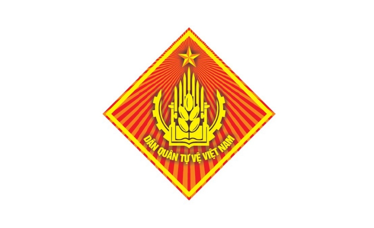 logo dân quân tự vệ vector