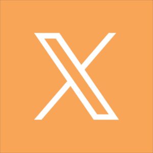 Logo Twitter nền cam