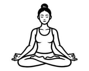Tải 20+ bộ sưu tập yoga vector đa dạng (AI, EPS, SVG, PNG) để in túi vải 4 Yoga tư thế thiền